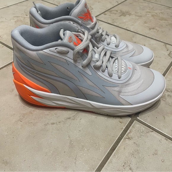 Puma MB.02 Gorange High Top Athletic Shoes Sneakers Flame Fire Size 8 - Picture 10 of 14